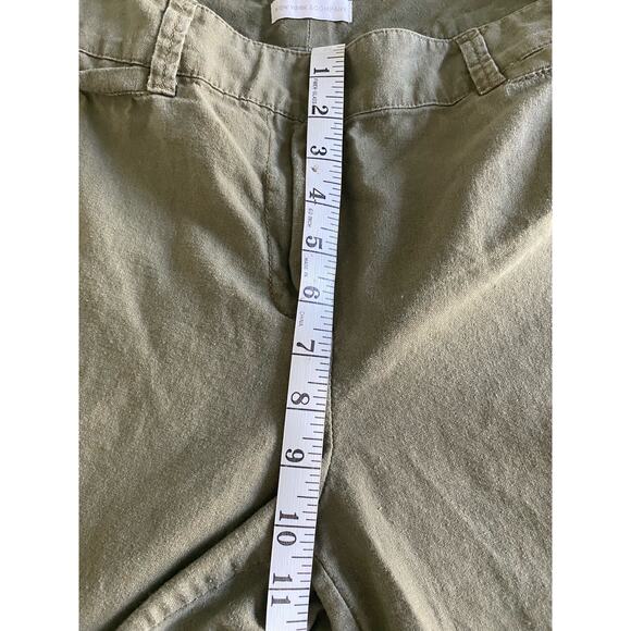 New York & Co Green Linen‎ Wide Leg Chino Pants Sz 14 - Picture 7 of 12